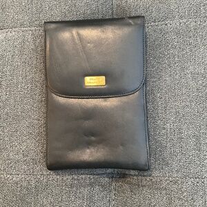 NWOT Stone Mountain Black Leather Wallet Clutch